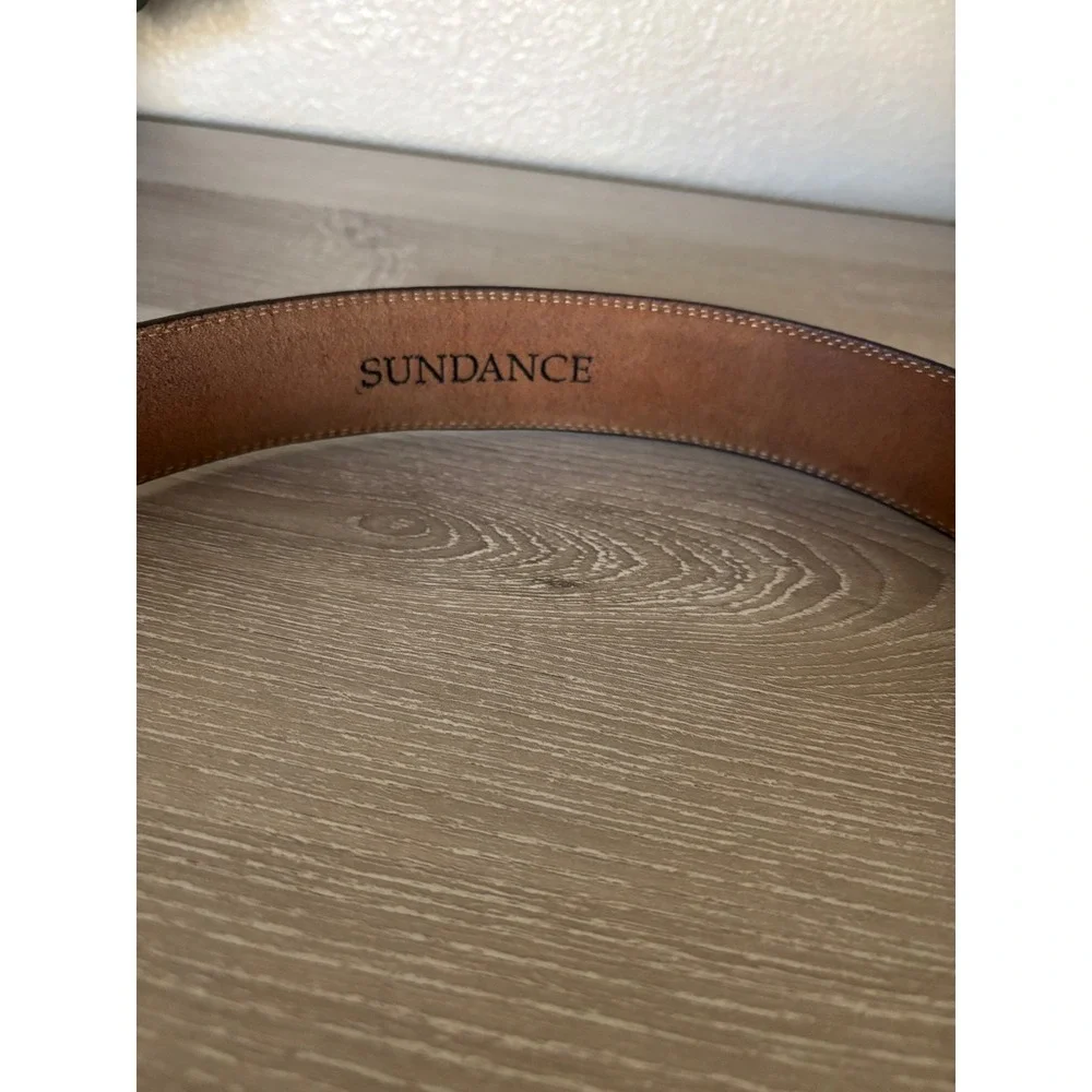 VTG Tony Lama Small Western Leather Belt Brass Buckle Sundance Western‎ Style